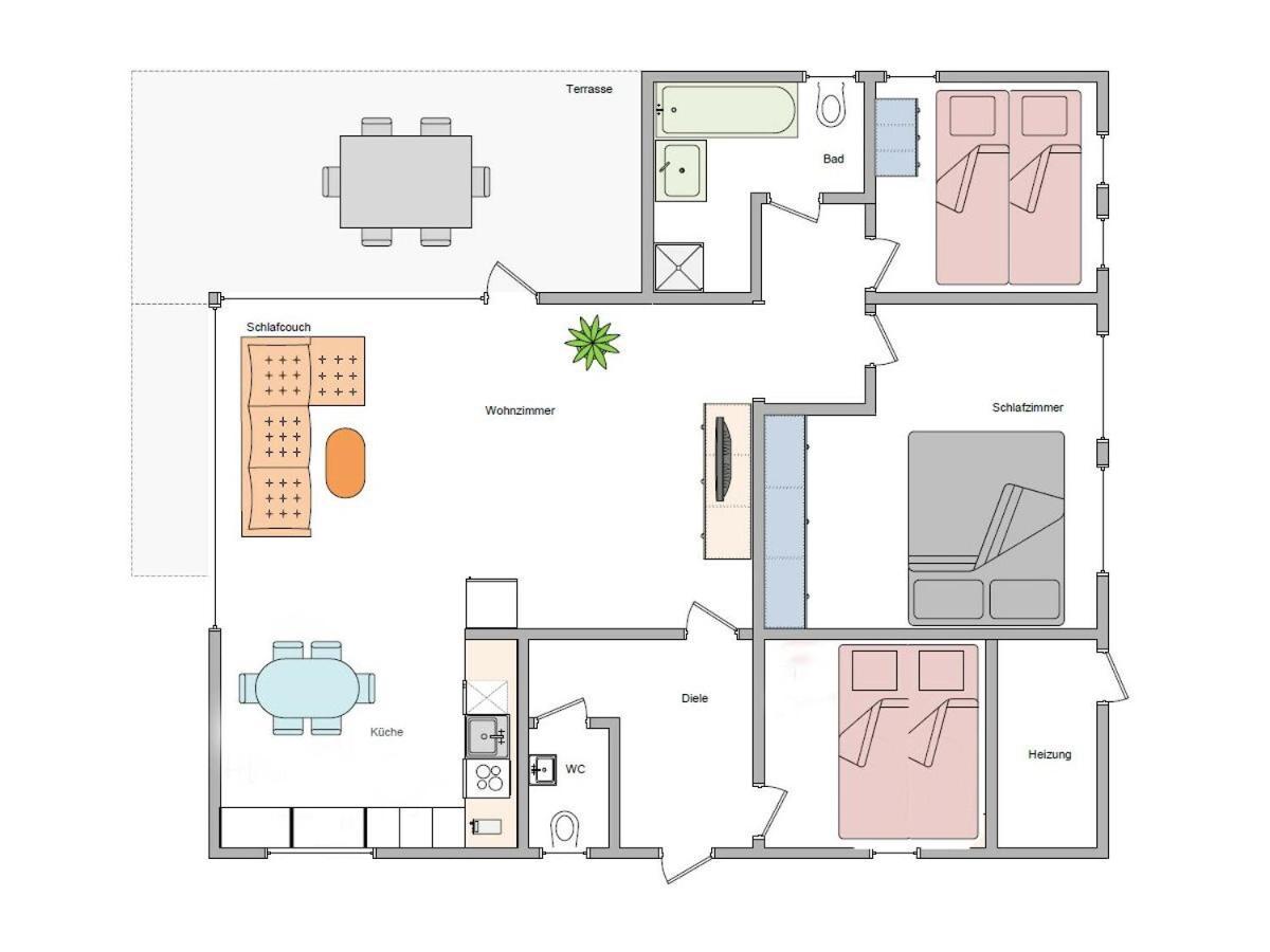Ferienhaus Dana เมสเชอเดอ ภายนอก รูปภาพ